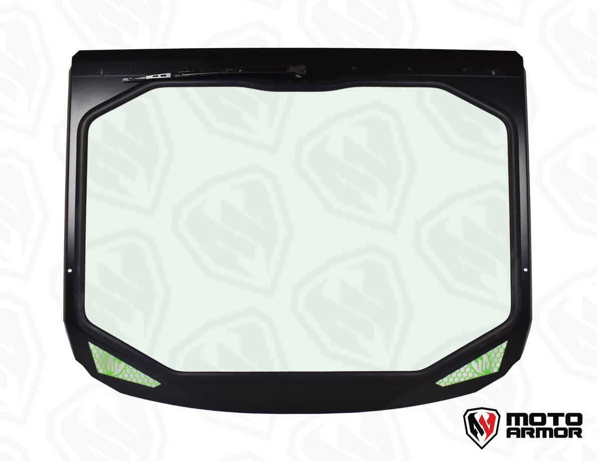 Kawasaki H2 Full Glass Windshield - Glass Front Windshield