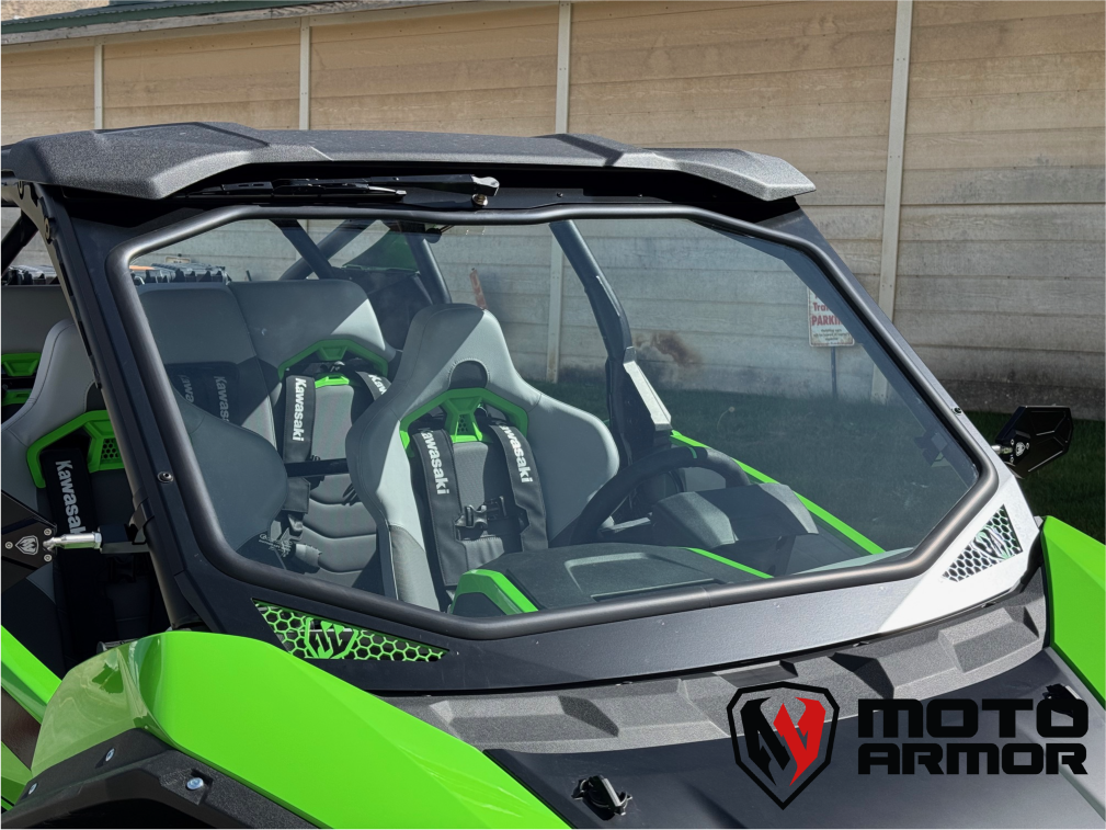 Kawasaki H2 Full Glass Windshield - Glass Front Windshield