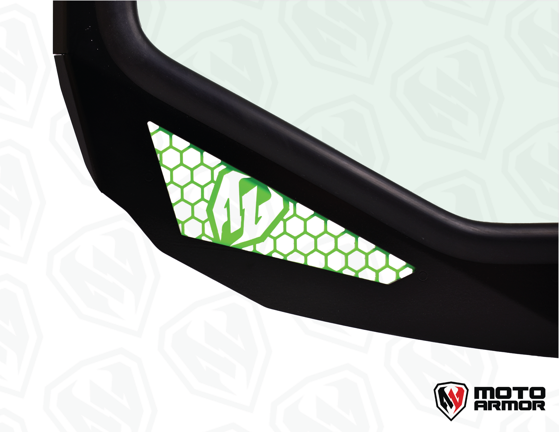 Kawasaki H2 Full Glass Windshield - Glass Front Windshield