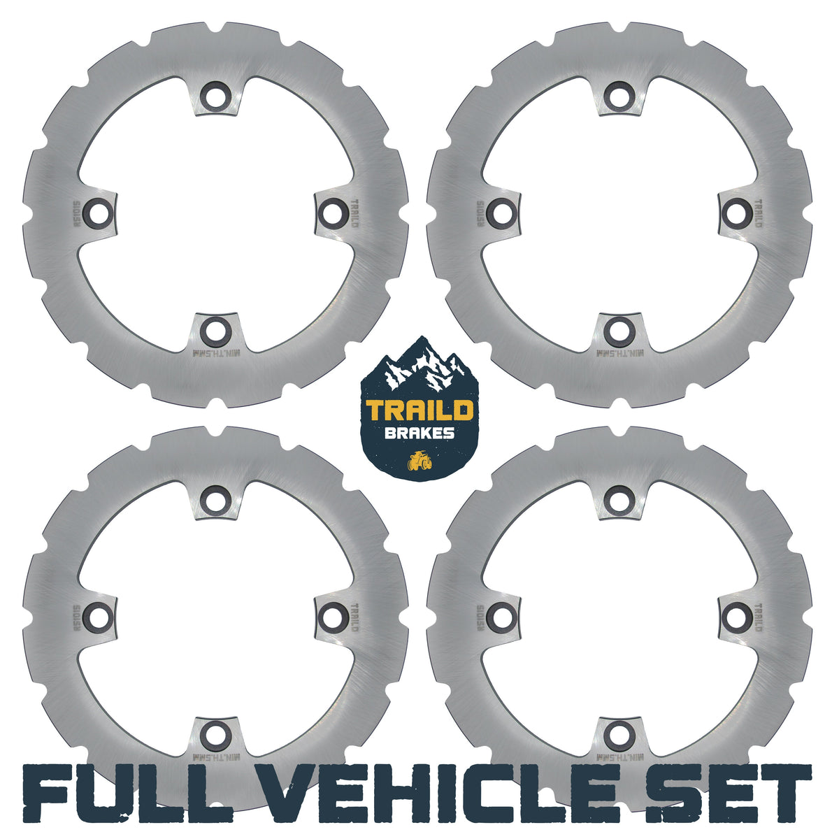 Kawasaki KRX/KRX4 1000 2020-2026 Ridge Rider Disc Brake Rotor Kit - Full Vehicle Set - Brake Rotors