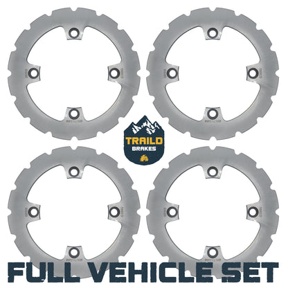 Kawasaki KRX/KRX4 1000 2020-2026 Ridge Rider Disc Brake Rotor Kit - Full Vehicle Set - Brake Rotors