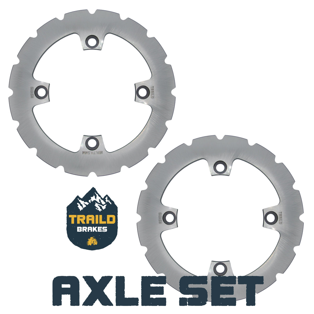 Kawasaki KRX/KRX4 1000 2020-2026 Ridge Rider Disc Brake Rotor Kit - Axle Set (Front or Rear) - Brake Rotors