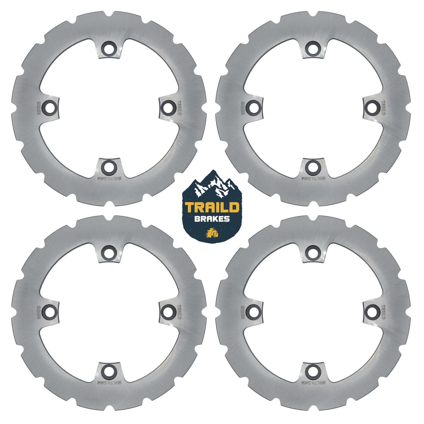 Kawasaki KRX/KRX4 1000 2020-2026 Ridge Rider Disc Brake Rotor Kit - Brake Rotors