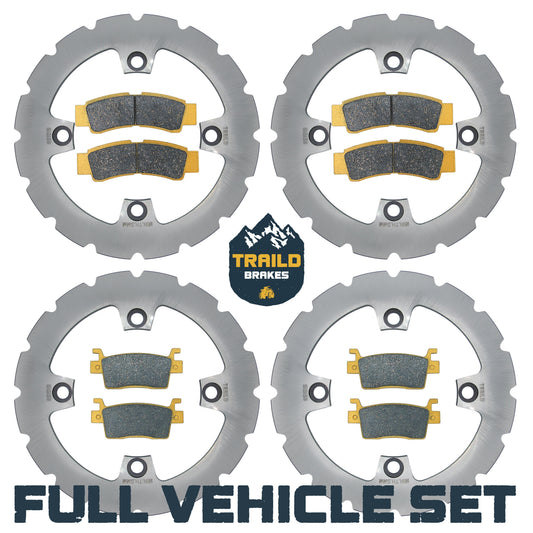 Kawasaki KRX/KRX4 1000 2020-2026 Ridge Rider Rotor and Brake Pad Kit - Ceramic Pad & Rotor Set - Pad & Rotor Kit