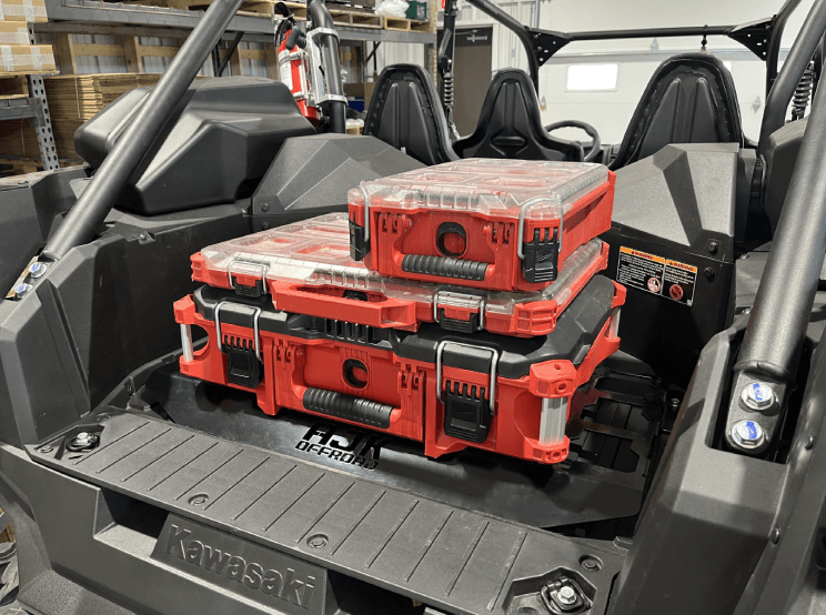 Kawasaki KRX Packout Mount - Subwoofer Compatible - Storage Options