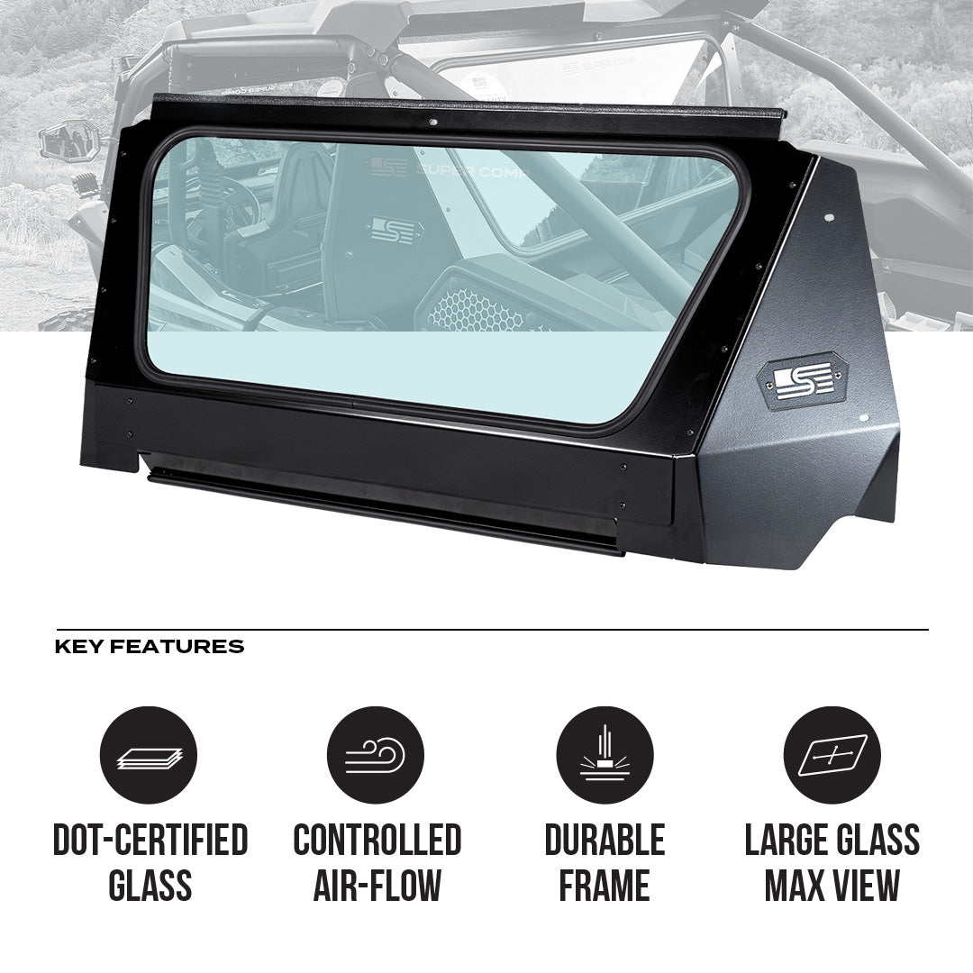 Kawasaki KRX Tinted Rear Windshield - Rear Windshield