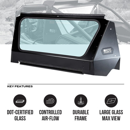 Kawasaki KRX Tinted Rear Windshield - Rear Windshield