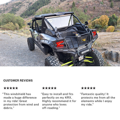 Kawasaki KRX Tinted Rear Windshield - Rear Windshield