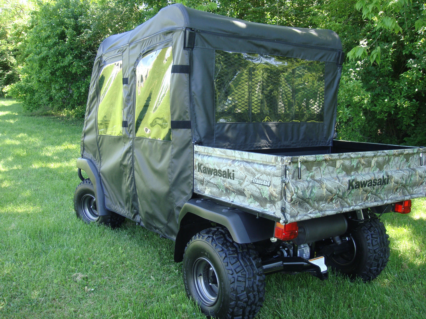 Kawasaki Mule 3000/3010 Trans - Door/Rear Window Combo - Full Door/Back Panel