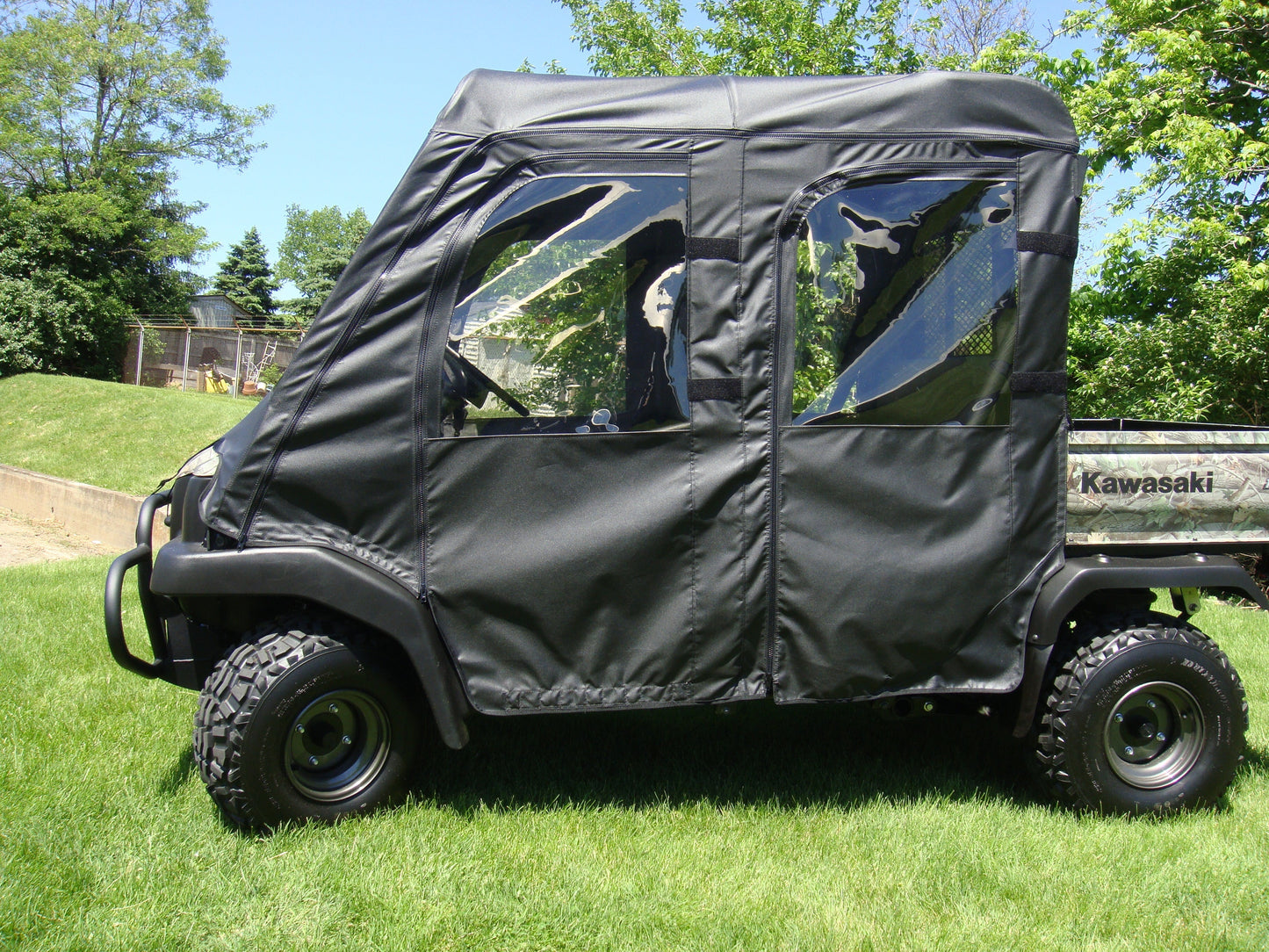 Kawasaki Mule 3000/3010 Trans - Door/Rear Window Combo - Full Door/Back Panel