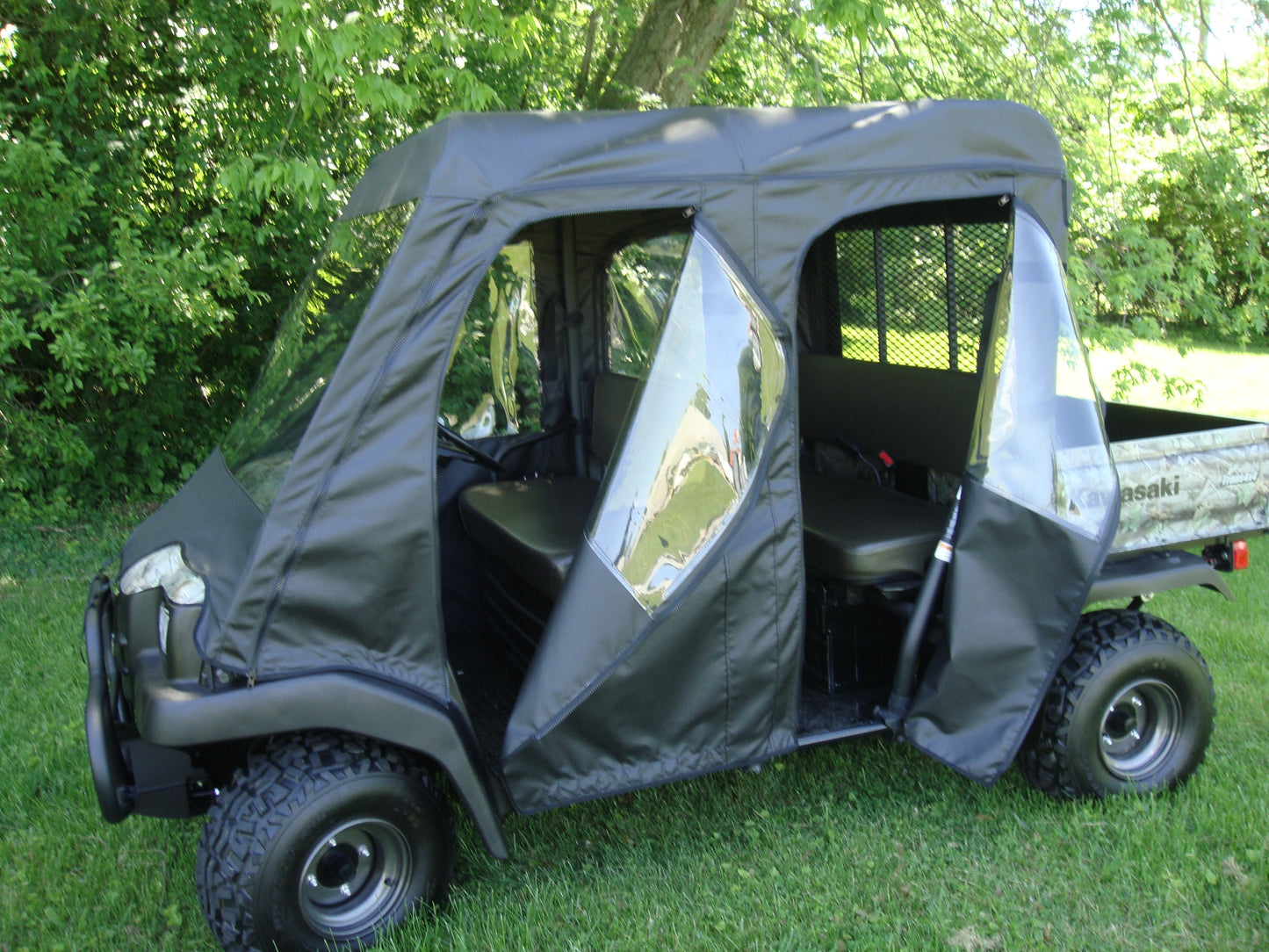 Kawasaki Mule 3000/3010 Trans - Full Cab Enclosure with Vinyl Windshield - Full Cab Enclosure