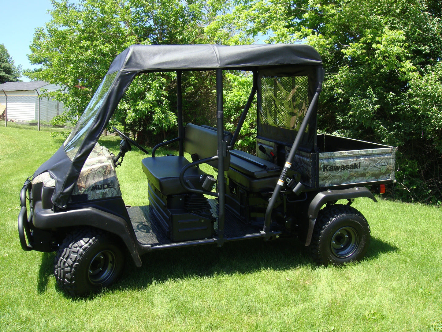 Kawasaki Mule 3000/3010 Trans - Vinyl Windshield/Top Combo - Windshield/Roof