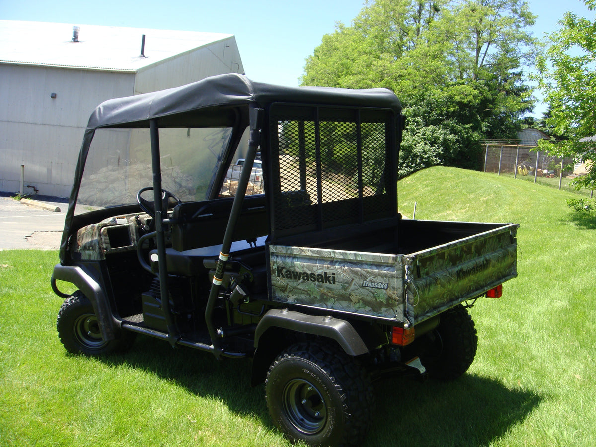 Kawasaki Mule 3000/3010 Trans - Vinyl Windshield/Top/Rear Combo - Windshield/Roof/Back Panel