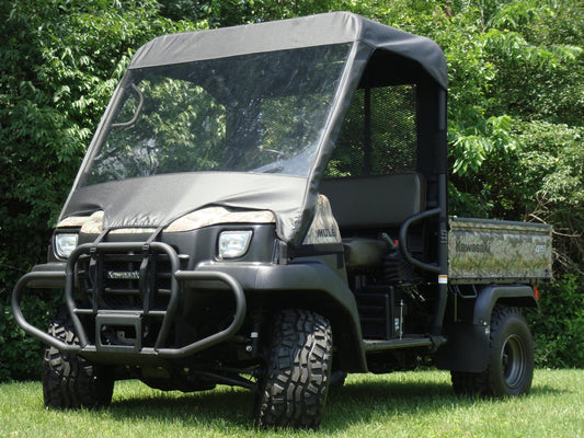 Kawasaki Mule 3000/3010 - Vinyl Windshield/Top/Rear Combo - Windshield/Roof/Back Panel