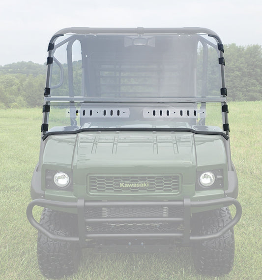 Kawasaki Mule 4000/4010 Trans - 2 Pc Scratch-Resistant Windshield - Windshields