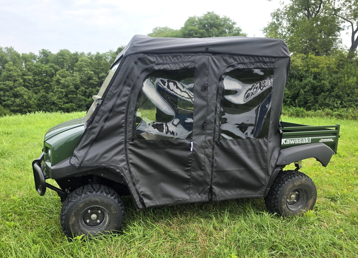 Kawasaki Mule 4000/4010 Trans - Full Cab Enclosure for Hard Windshield - Full Cab Enclosure