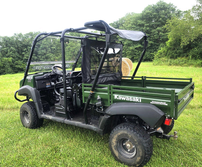Kawasaki Mule 4000/4010 Trans - Soft Back Panel with Mesh/Vinyl Window - Back Panel