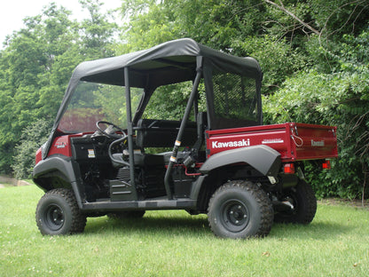 Kawasaki Mule 4000/4010 Trans - Vinyl Windshield/Top/Rear Combo - Windshield/Roof/Back Panel