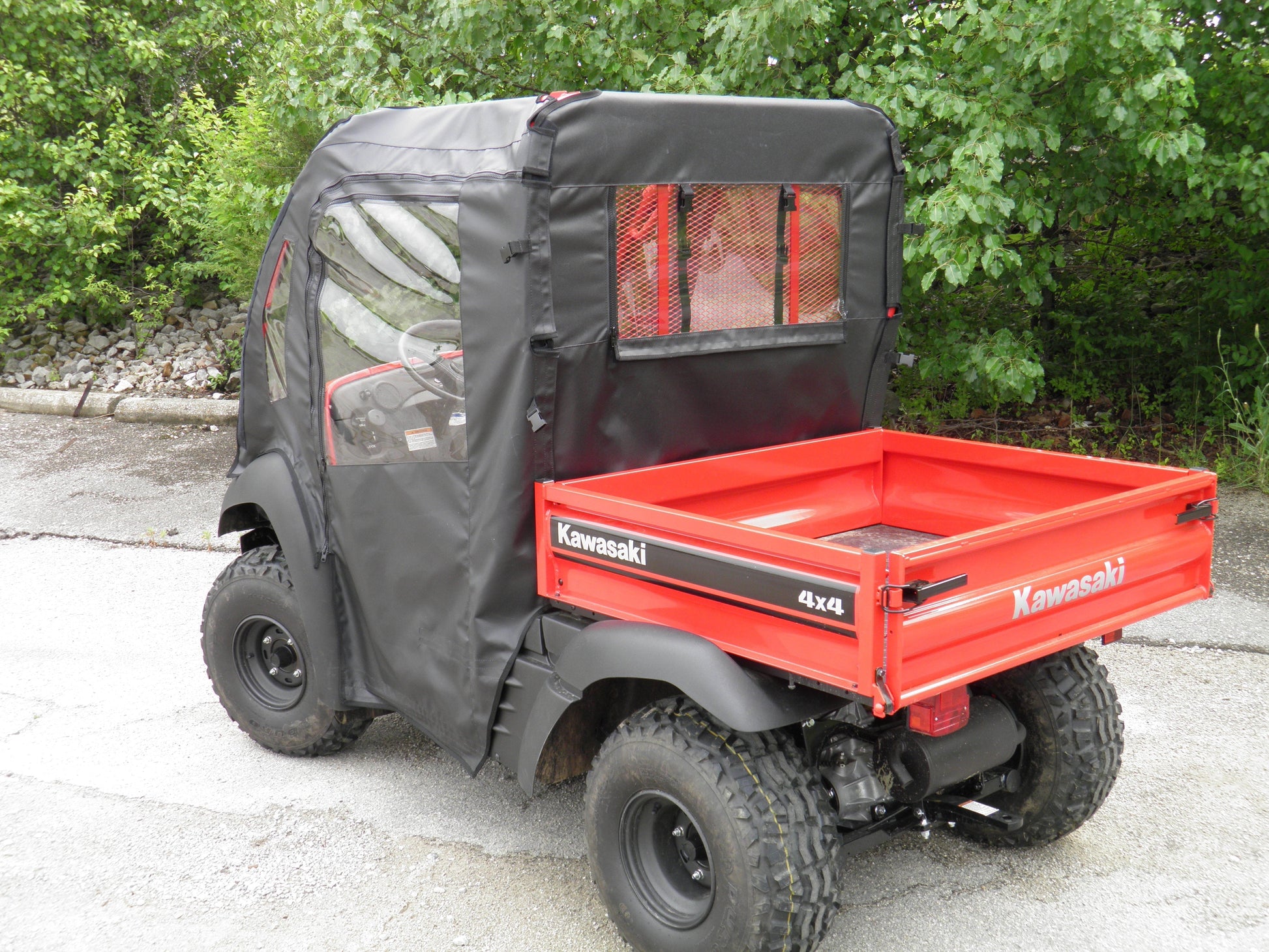 Kawasaki Mule 600/610 - Door/Rear Window Combo - Full Door/Back Panel