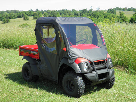 Kawasaki Mule 600/610 - Full Cab Enclosure with Vinyl Windshield - Full Cab Enclosure