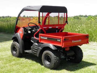 Kawasaki Mule 600/610 - Vinyl Windshield/Top Combo - Windshield and Roof