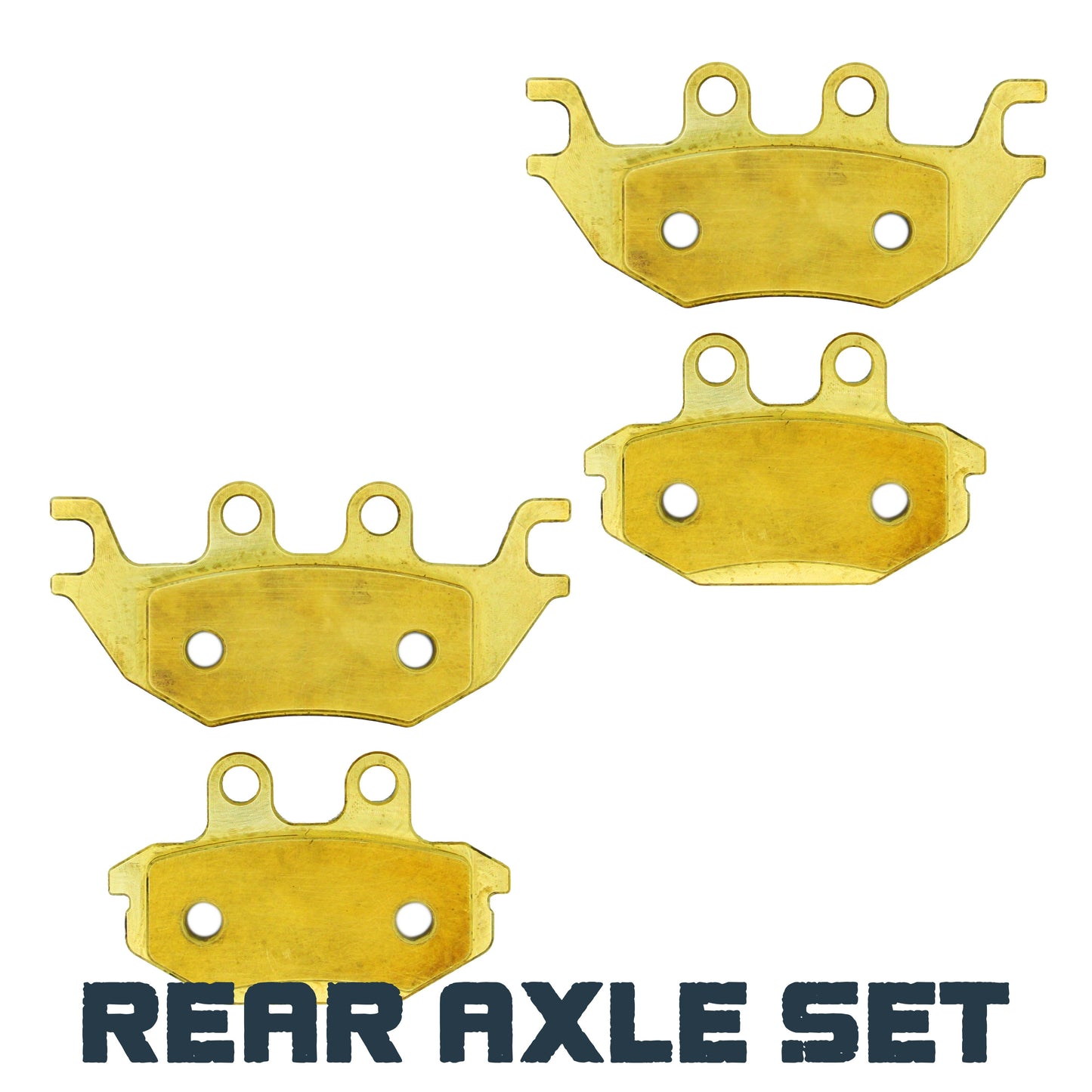 Kawasaki Mule Pro DX/DTX/FX/FXT/FXR 2015-2026 Brass Brake Pad Set - Rear Axle Set - Vehicle Parts & Accessories