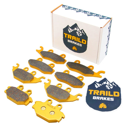 Kawasaki Mule Pro DX/DTX/FX/FXT/FXR/MX 2015-2027 Ceramic Brake Pad Set - Vehicle Parts & Accessories