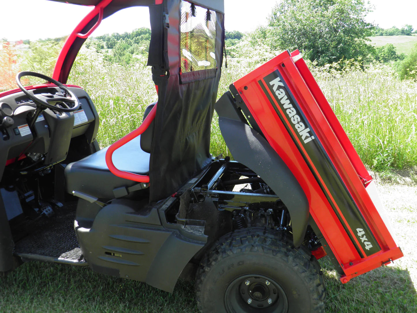 Kawasaki Mule SX - Vinyl Windshield/Top/Rear Combo