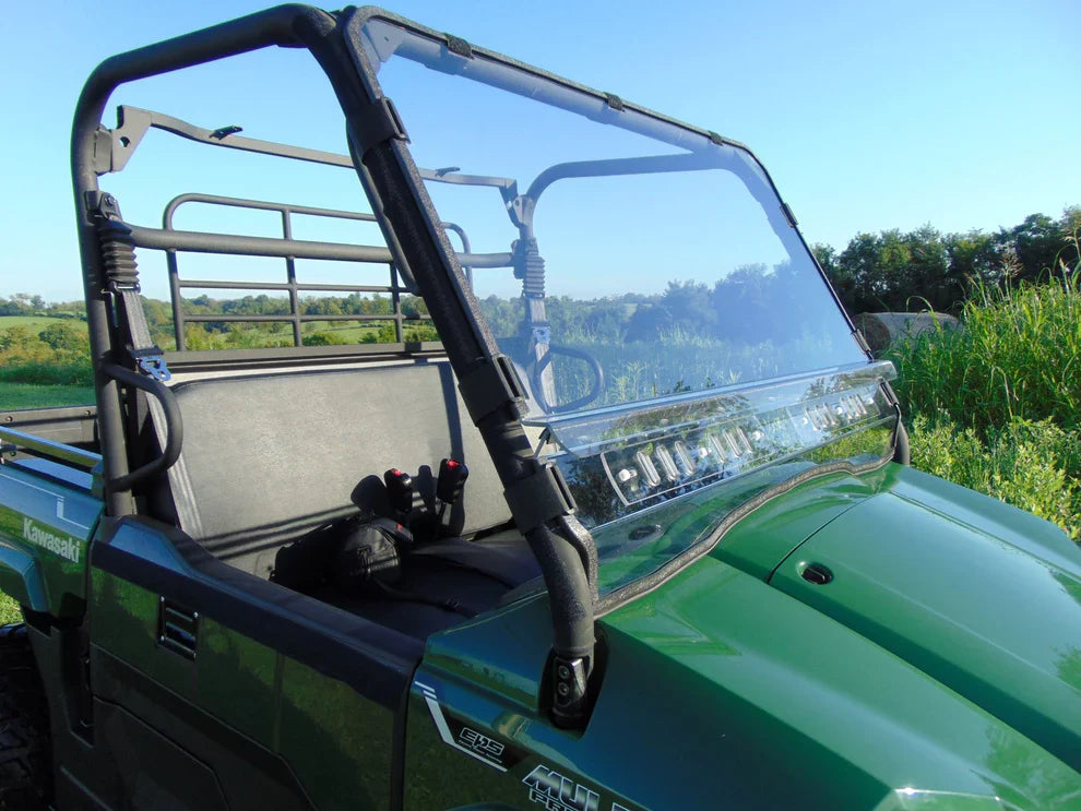 Kawasaki Pro-MX - 2 Pc Windshield with Clamp Vent and Hard Coat Options - Windshields