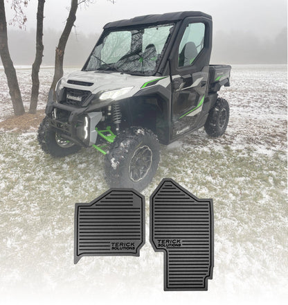 Kawasaki Ridge 2 Door Rubber Floor Mats (ALL MODELS) - 2 Door - UTV Rubber floor mats
