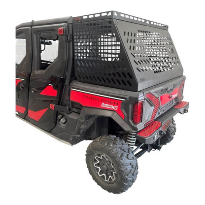 Kawasaki Ridge Bed Rack with Enclosure - None / Rack with Rear Door Enclosure - Storage Options