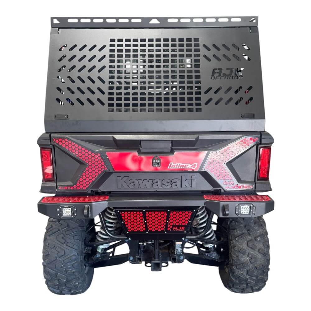 Kawasaki Ridge Bed Rack with Enclosure - Storage Options