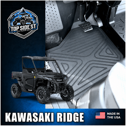 Kawasaki RiDGE HD 9mm Rubber Mats (2024 - current) - Floor Mat
