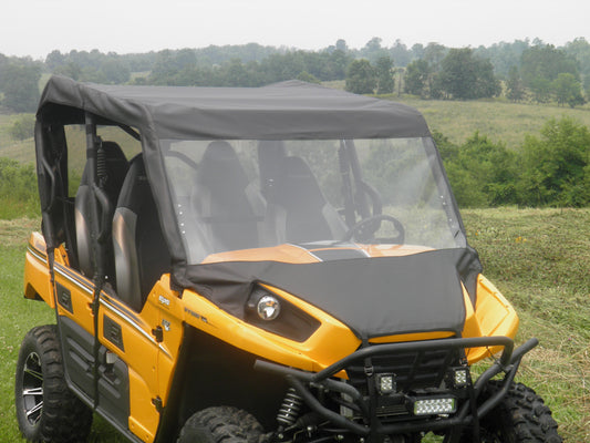 Kawasaki Teryx 4-Seater - Vinyl Windshield/Top/Rear Combo - Windshield/Roof/Back Panel
