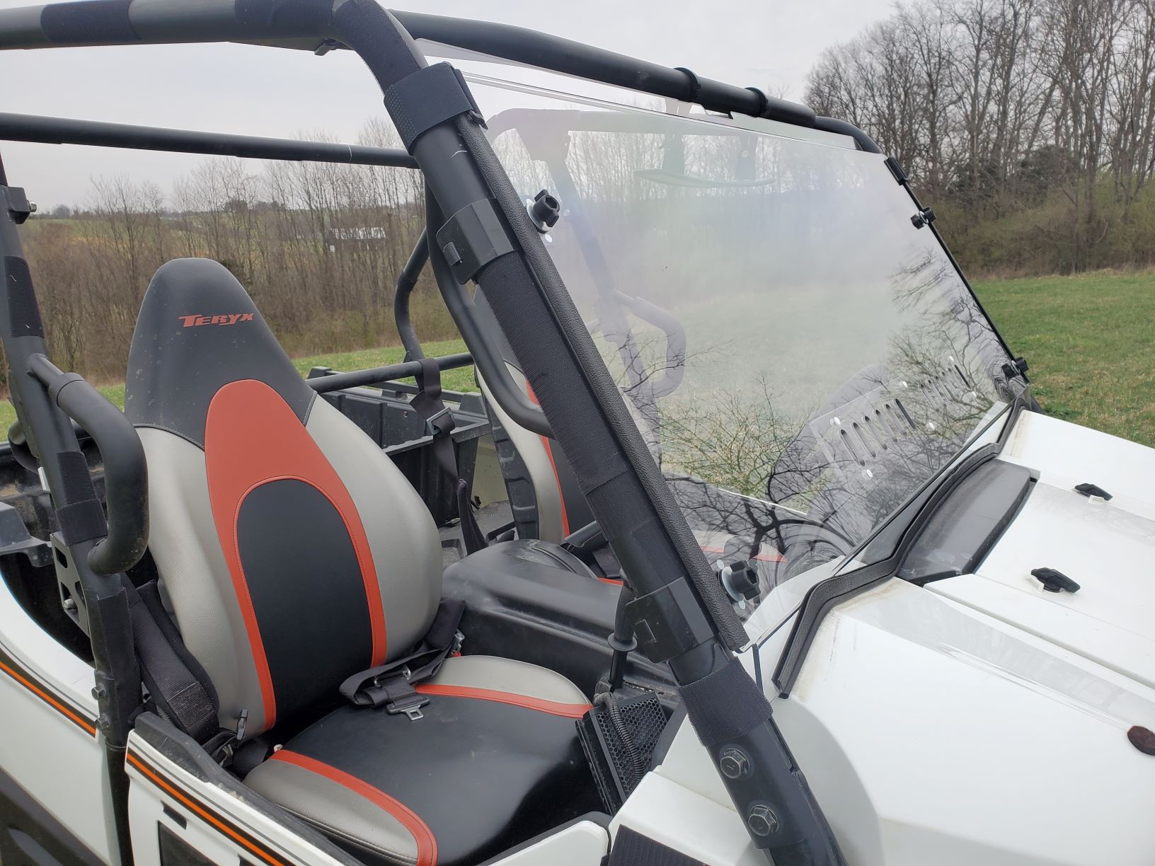 Kawasaki Teryx 800 - 1 Pc Windshield w/Clamp Vent and Hard Coat Options - Windshields