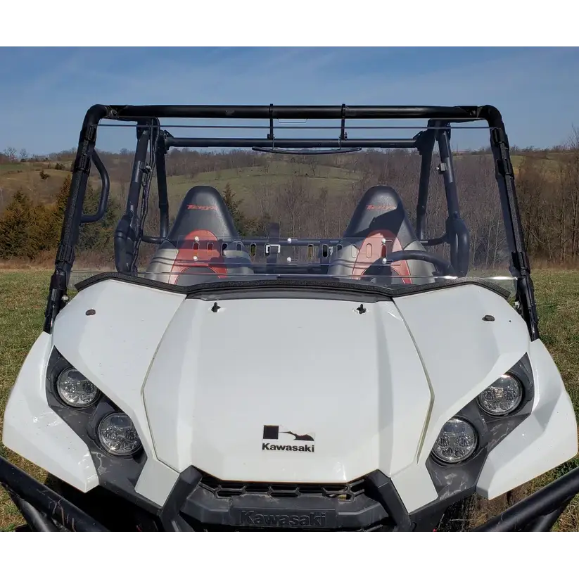 Kawasaki Teryx 800 - 1 Pc Windshield w/Clamp Vent and Hard Coat Options