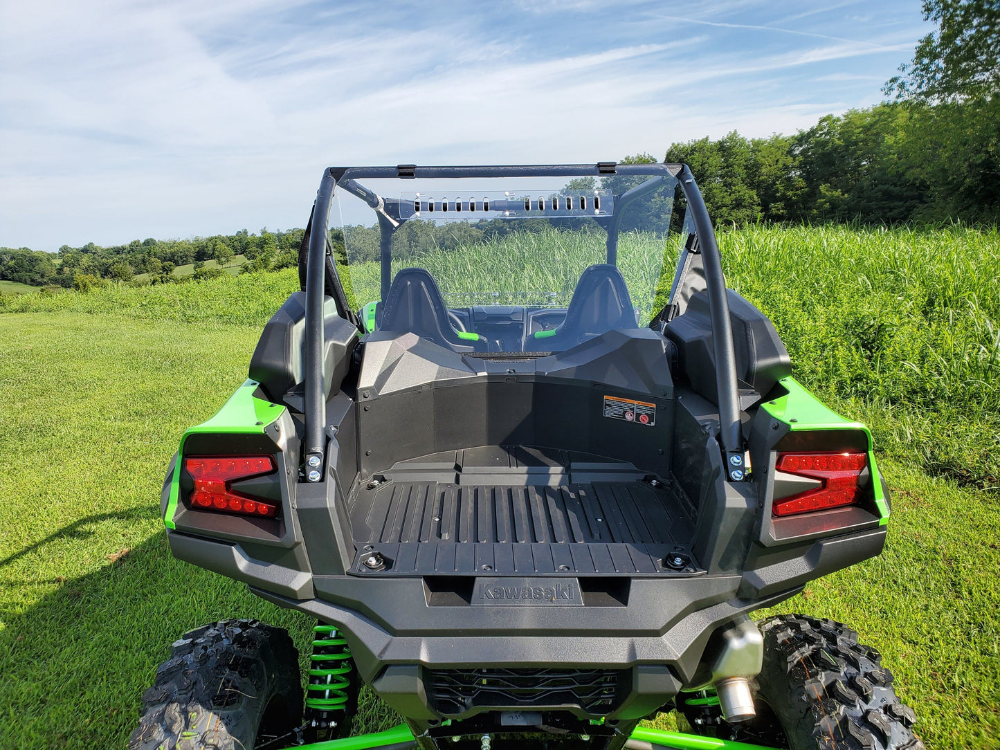 Kawasaki Teryx KRX Crew - 1 Pc Polycarbonate Rear Windshield - Windshields