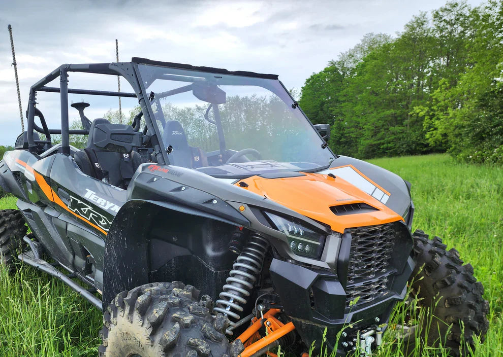 Kawasaki Teryx KRX Crew - 1 Pc Scratch-Resistant Windshield - Windshields