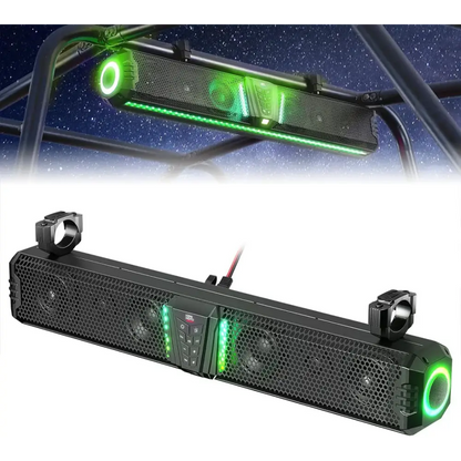 KEMIMOTO Midnight 60 26’’ 4-Speaker UTV Bluetooth Sound Bar w/RGB Lighting