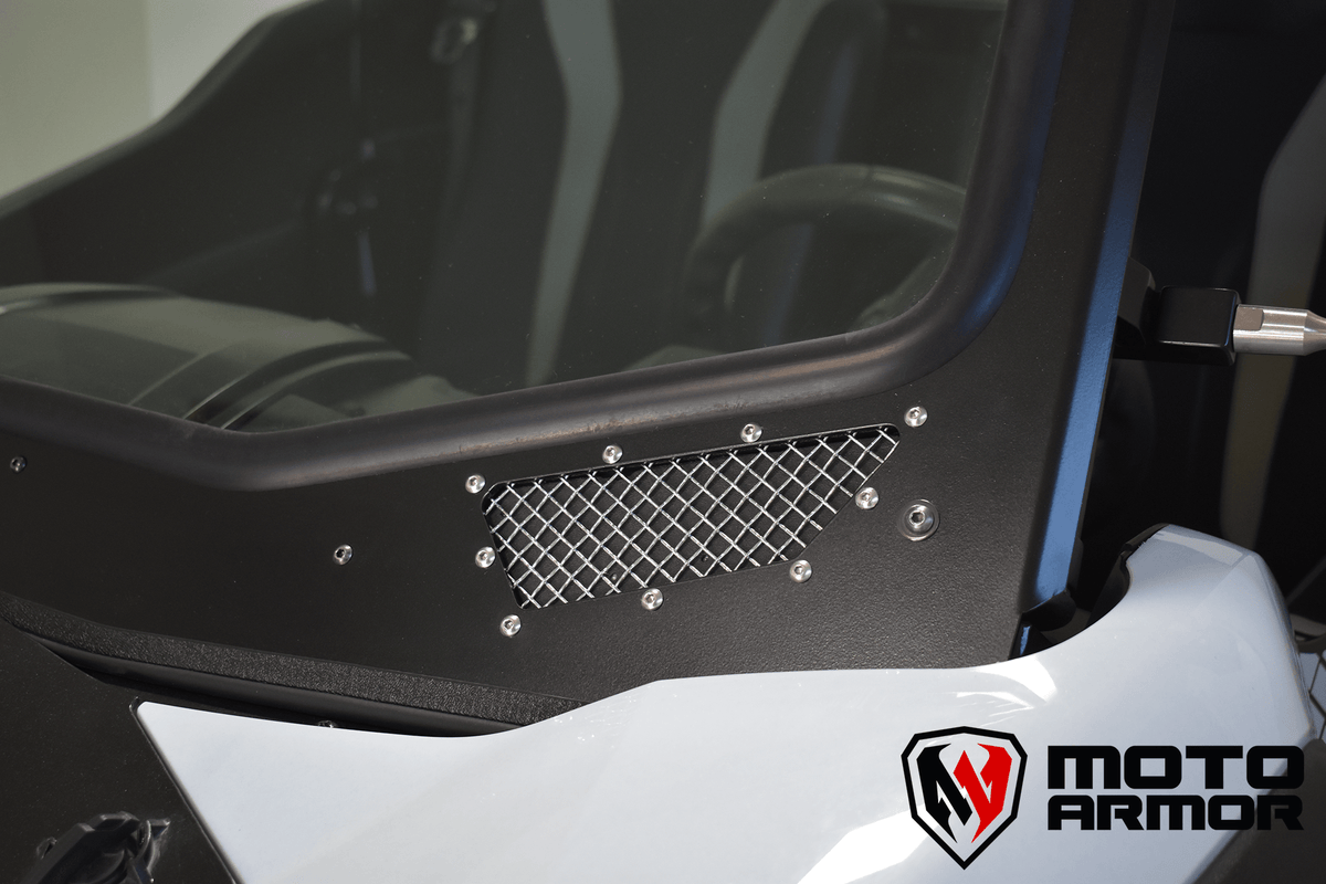 KRX Full Glass Windshield with Vents - Glass Front Windshield