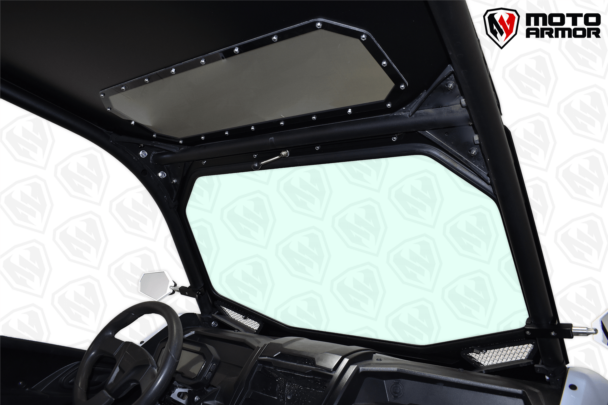KRX Full Glass Windshield with Vents - Glass Front Windshield