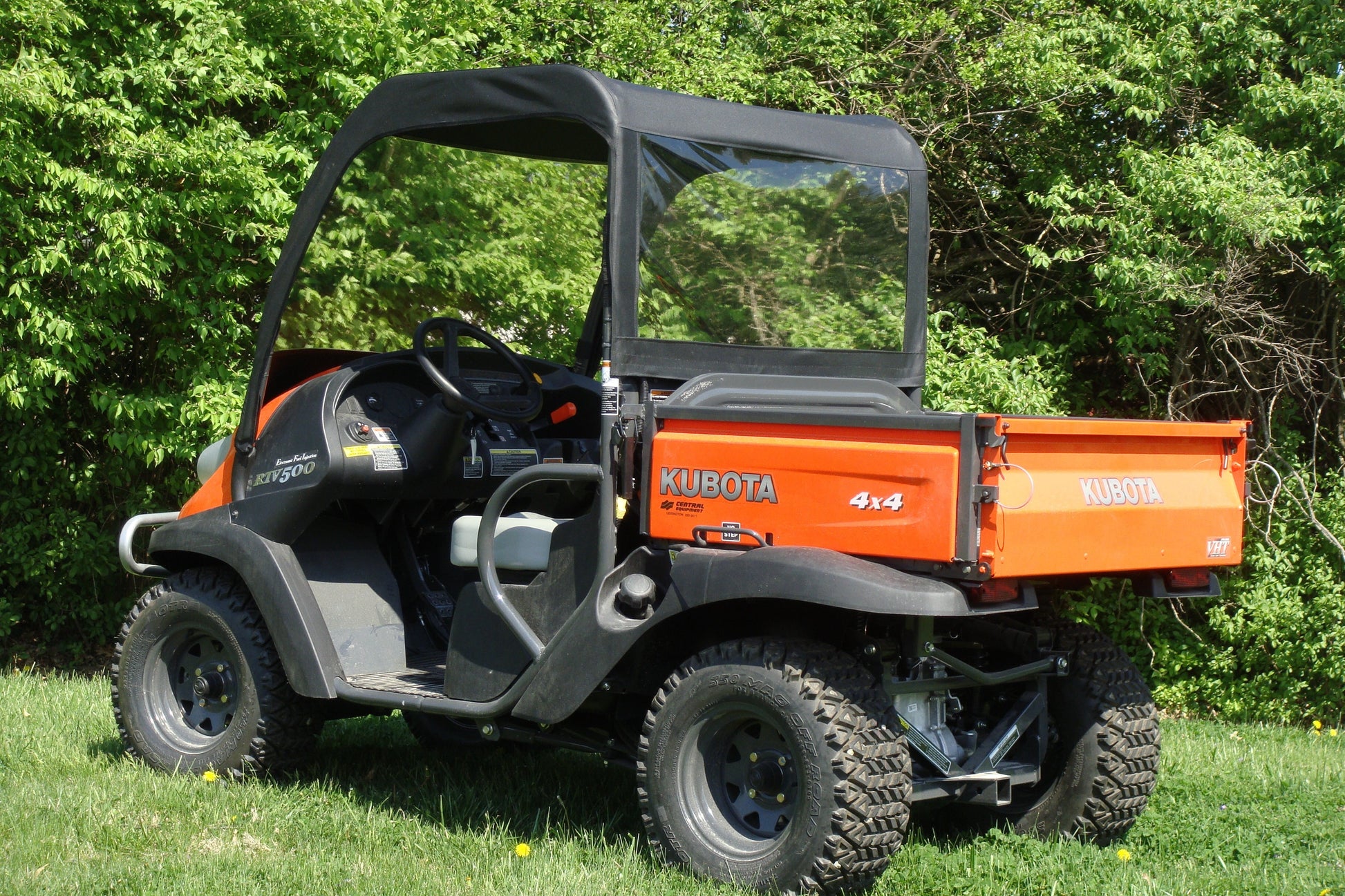 Kubota RTV 400/500/520 - Vinyl Windshield/Top/Rear Combo - Windshield/Roof/Back Panel