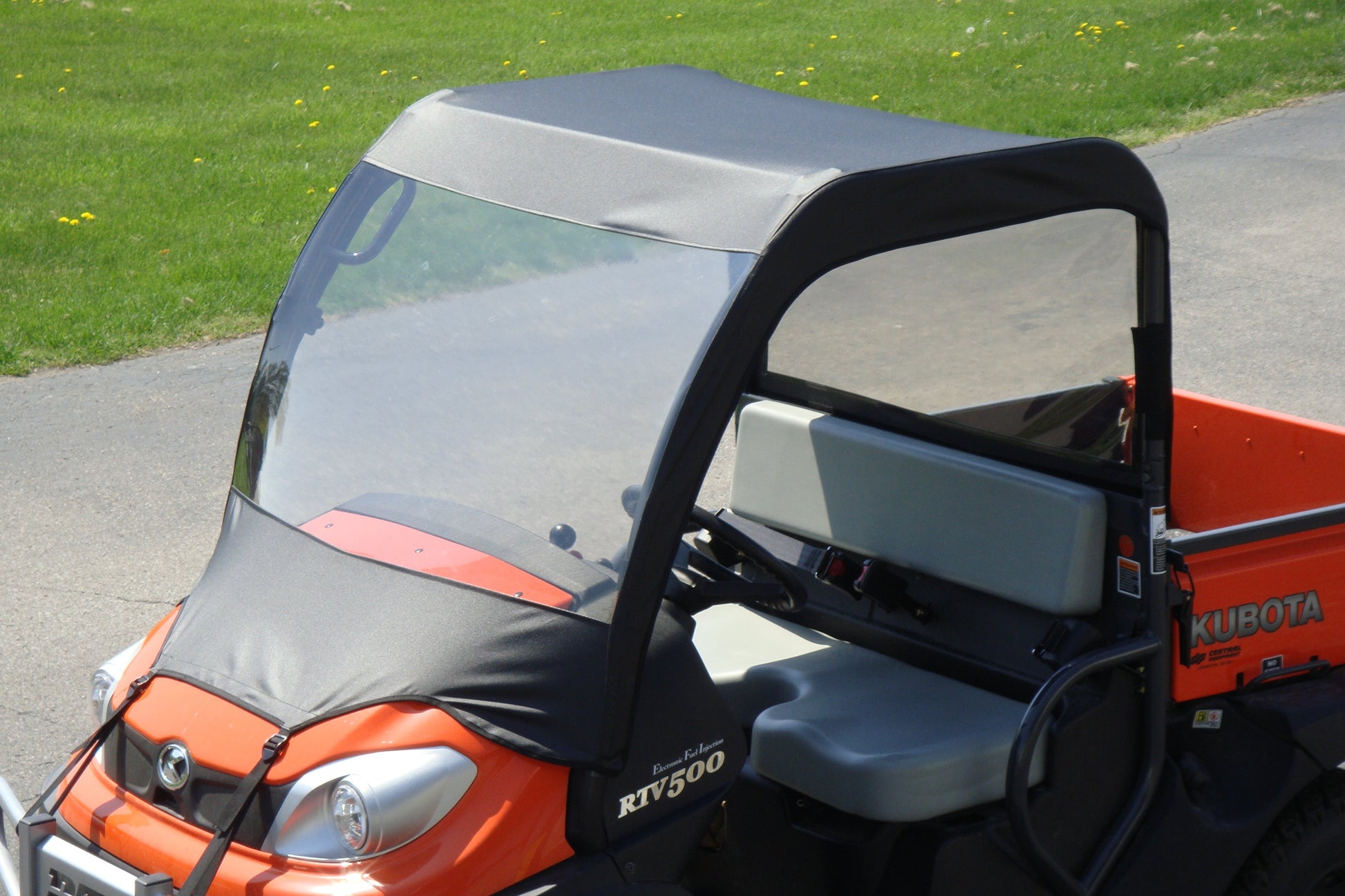 Kubota RTV 400/500/520 - Vinyl Windshield/Top/Rear Combo - Windshield/Roof/Back Panel