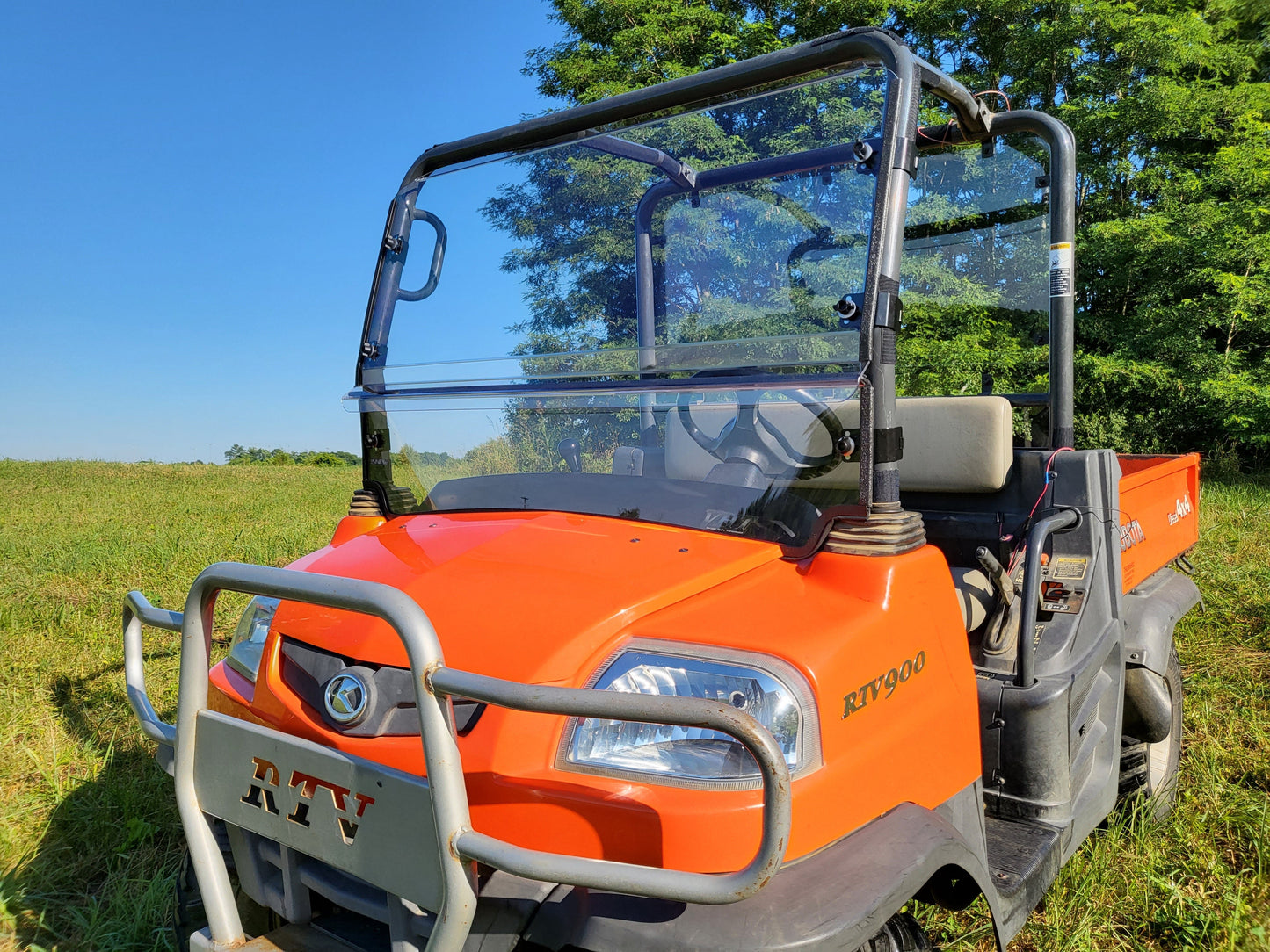 Kubota RTV 900/1120 - 2 Pc Windshield w/Hard Coat Clamp and Vent Options - Windshields