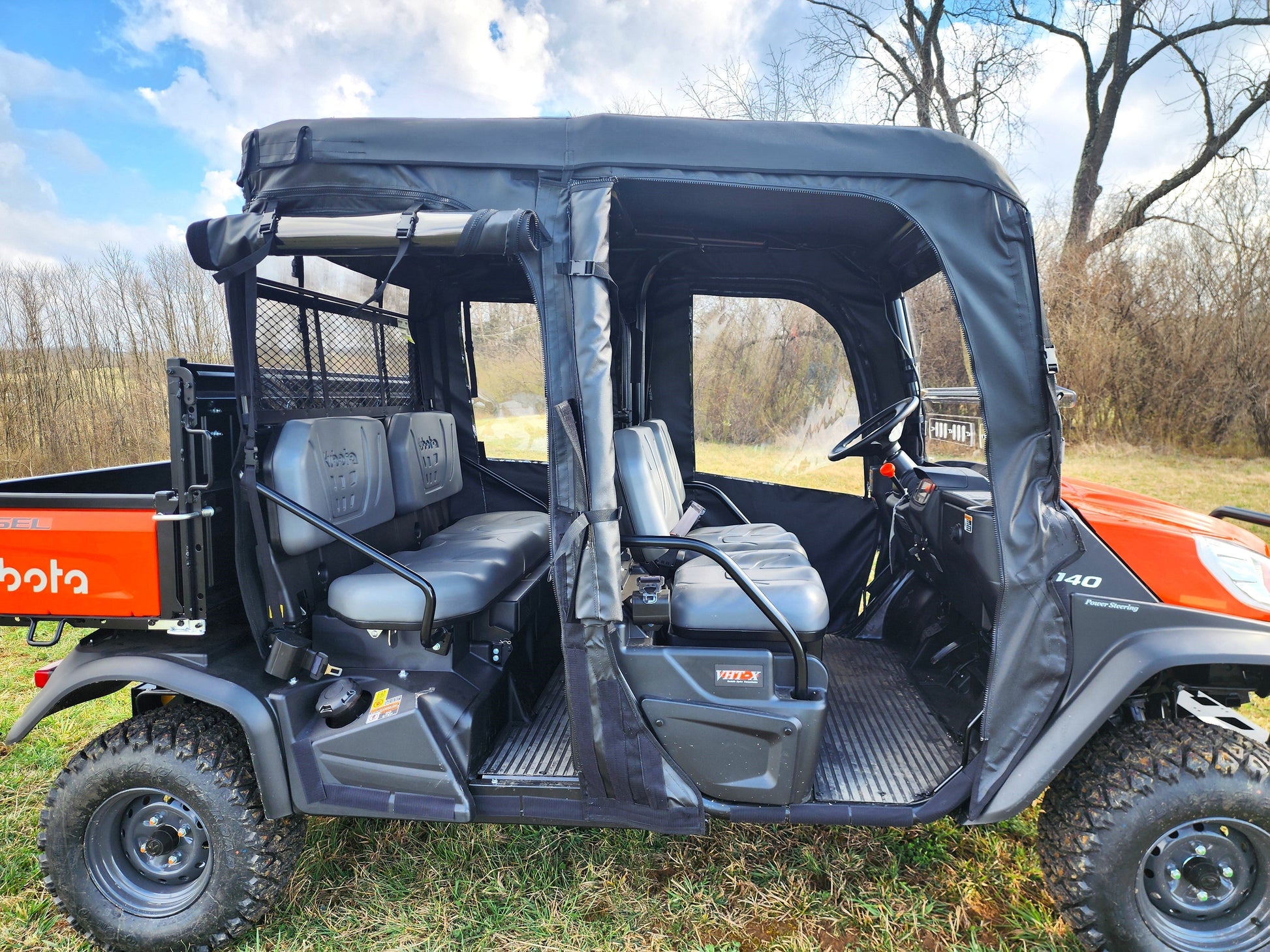 Kubota RTV X1140 - Full Cab Enclosure for Hard Windshield - Full Cab Enclosure
