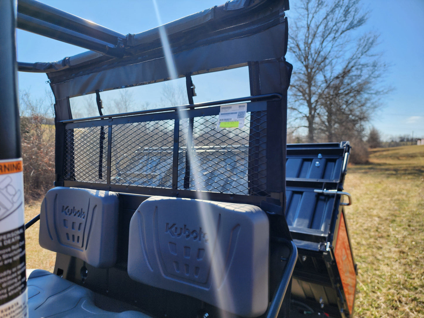 Kubota RTV X1140 - Soft Back Panel - Back Panel