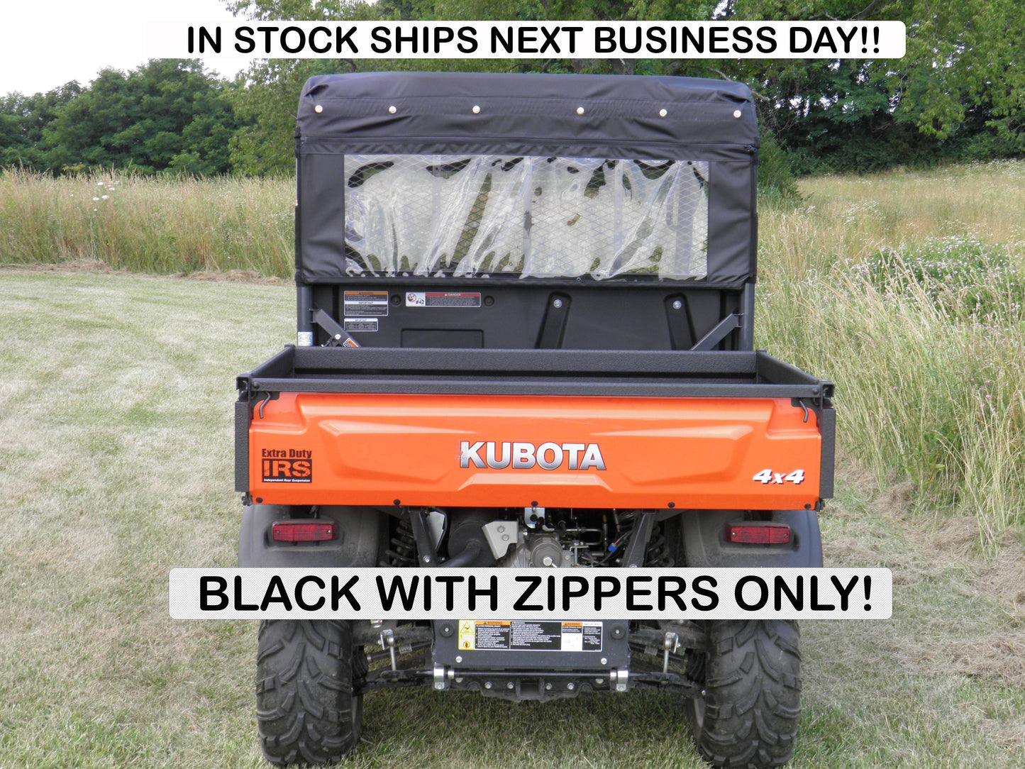 Kubota RTV X900/X1120 - Soft Back Panel - Back Panel