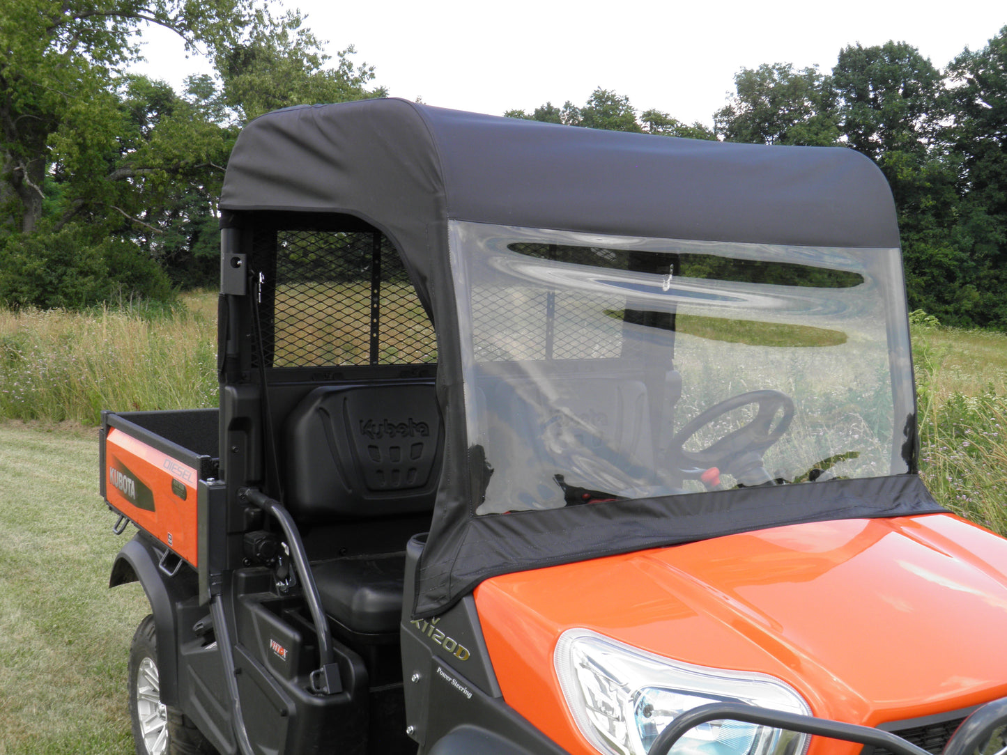 Kubota RTV X900/X1120 - Vinyl Windshield/Top/Rear Combo - Windshield/Roof/Back Panel