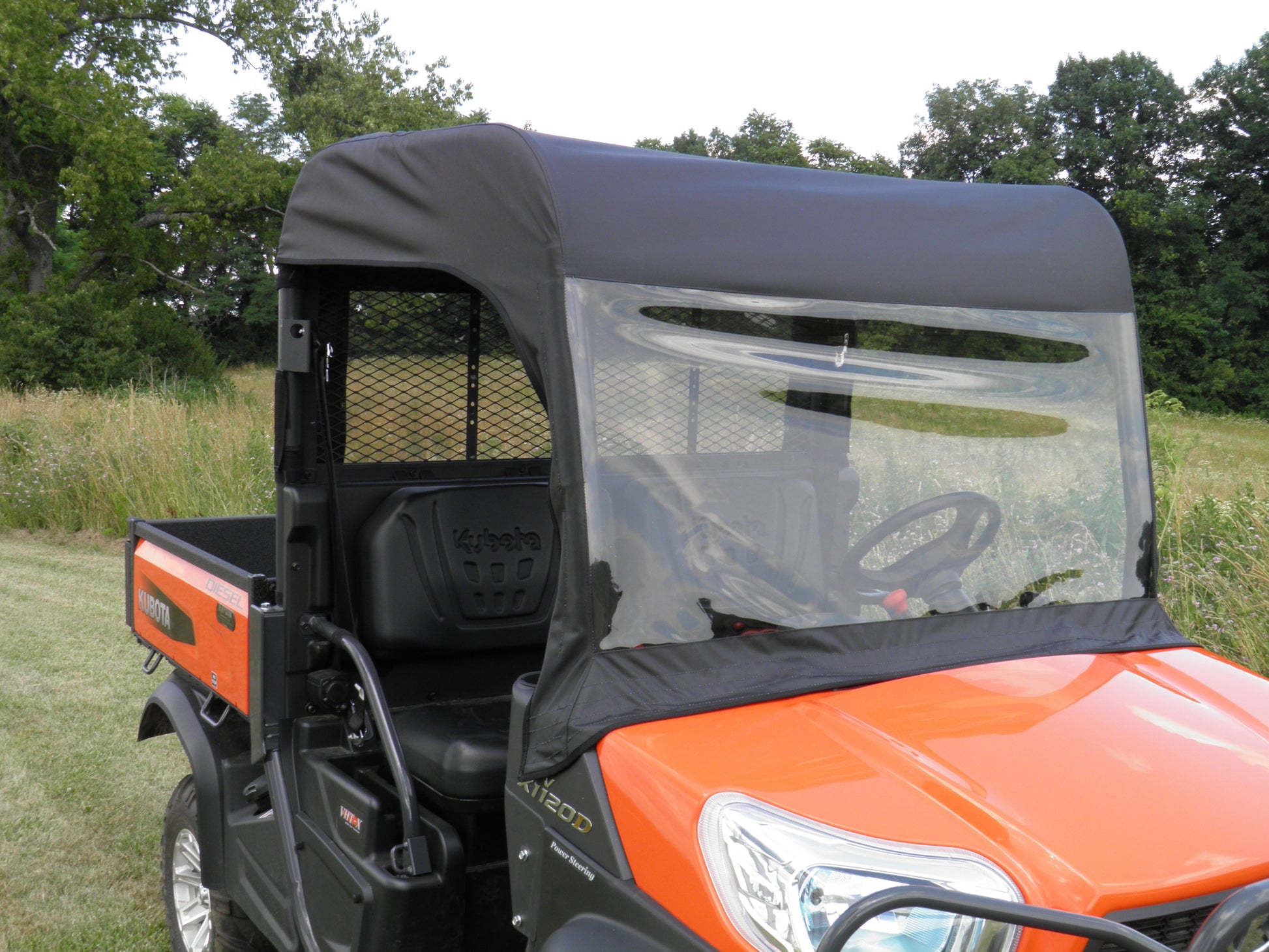 Kubota RTV X900/X1120 - Vinyl Windshield/Top/Rear Combo - Windshield/Roof/Back Panel