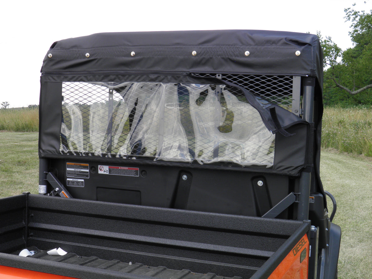 Kubota RTV X900/X1120 - Vinyl Windshield/Top/Rear Combo - Windshield/Roof/Back Panel